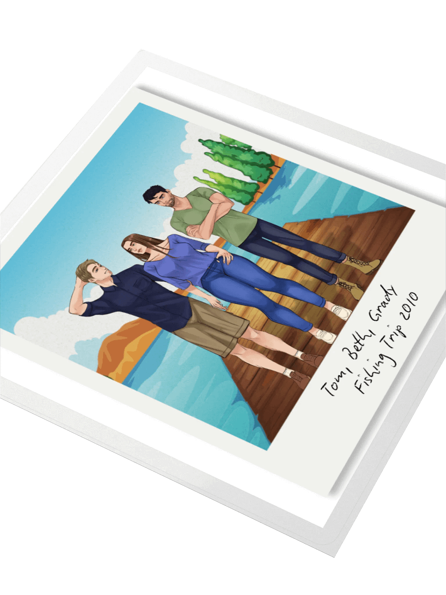 Between the Birches Awakening // Fishing Trip // Sticker product image (3)