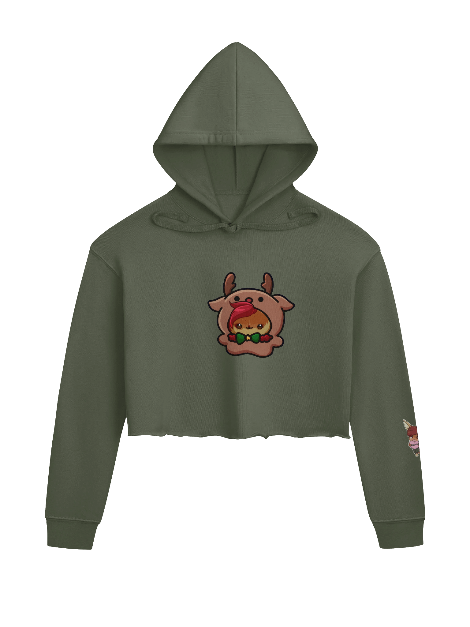 Our Deer Streamer Cropped Hoodie product image (1)