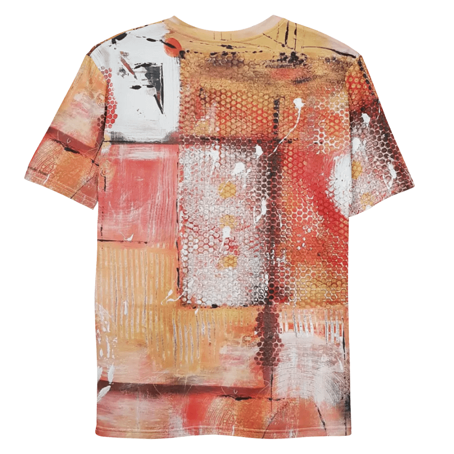 original painting mixed media, on all over print tshirt product image (9)
