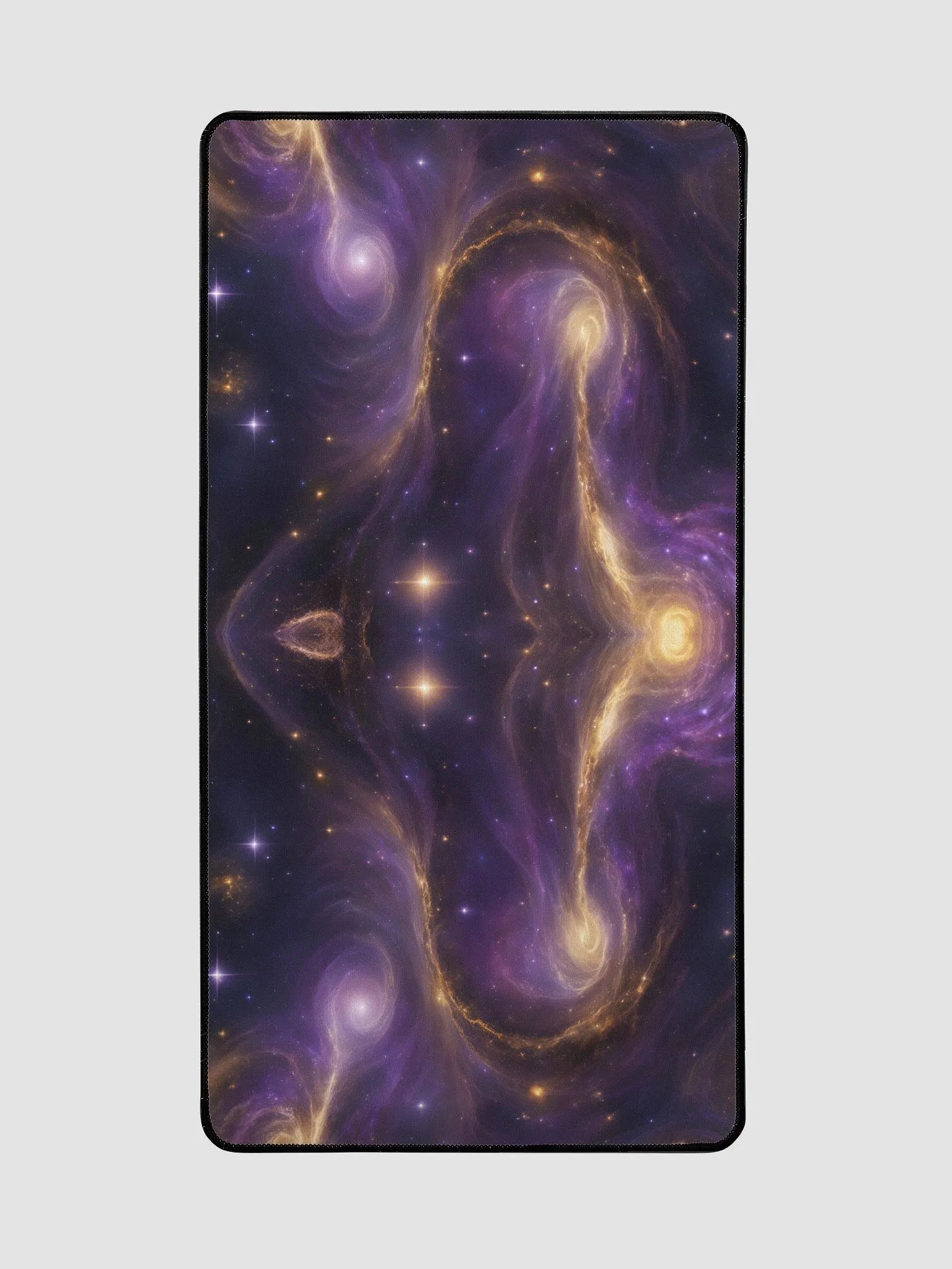 Beautiful Purple & Gold Galaxy Swirls Deskmat product image (2)