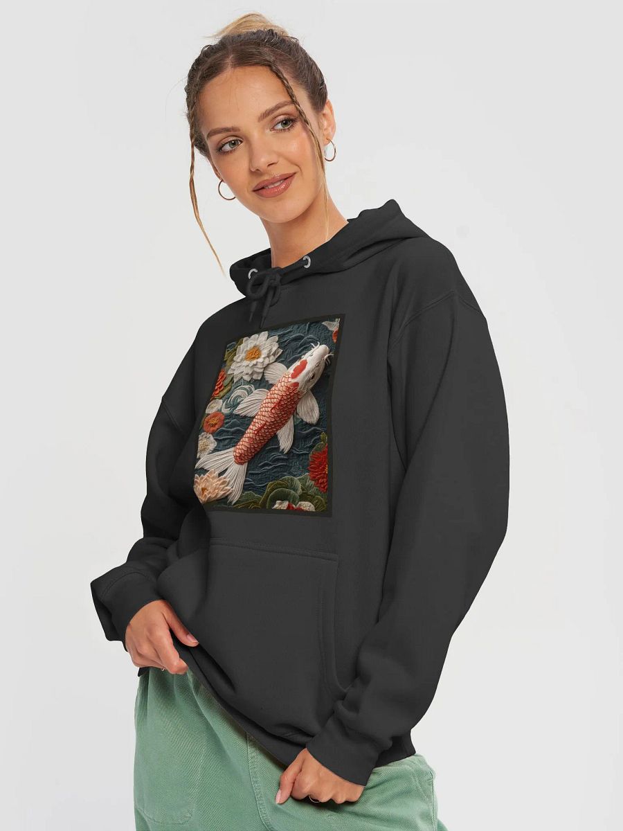 Printed Embroidery Koi Hoodie product image (3)