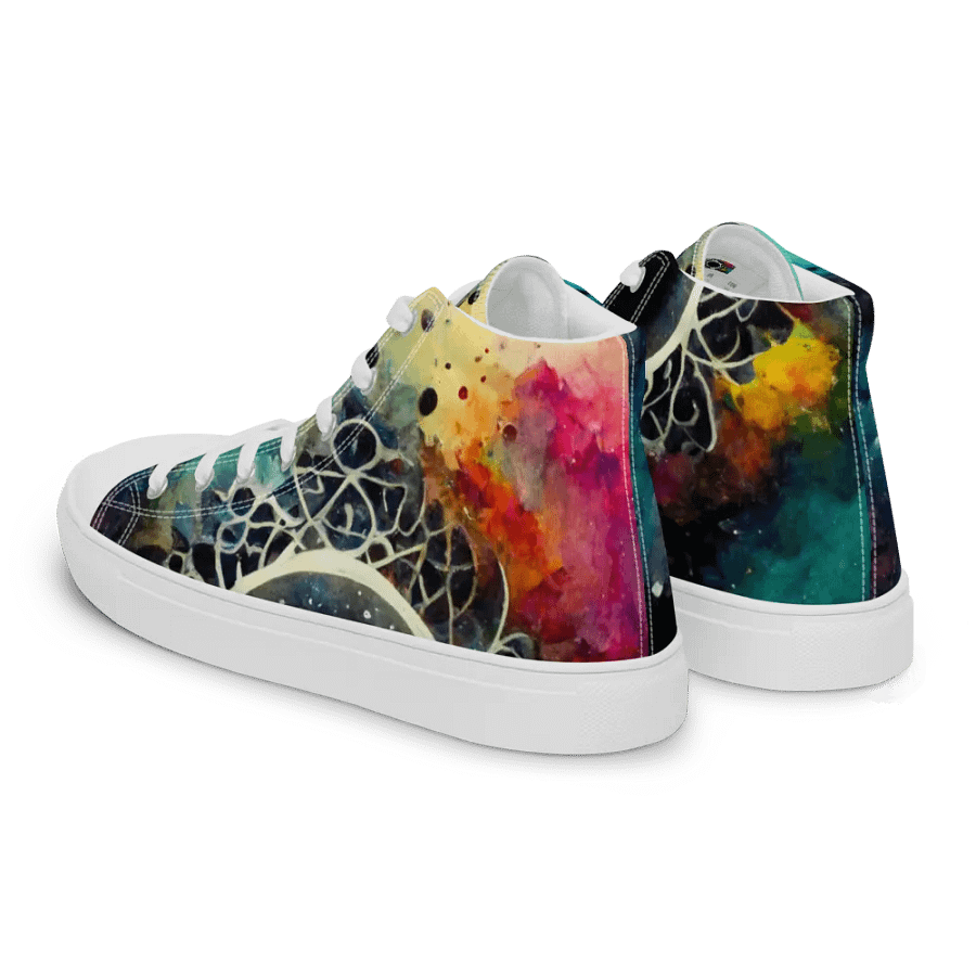 Cosmic Lace High Top Canvas Shoes product image (5)