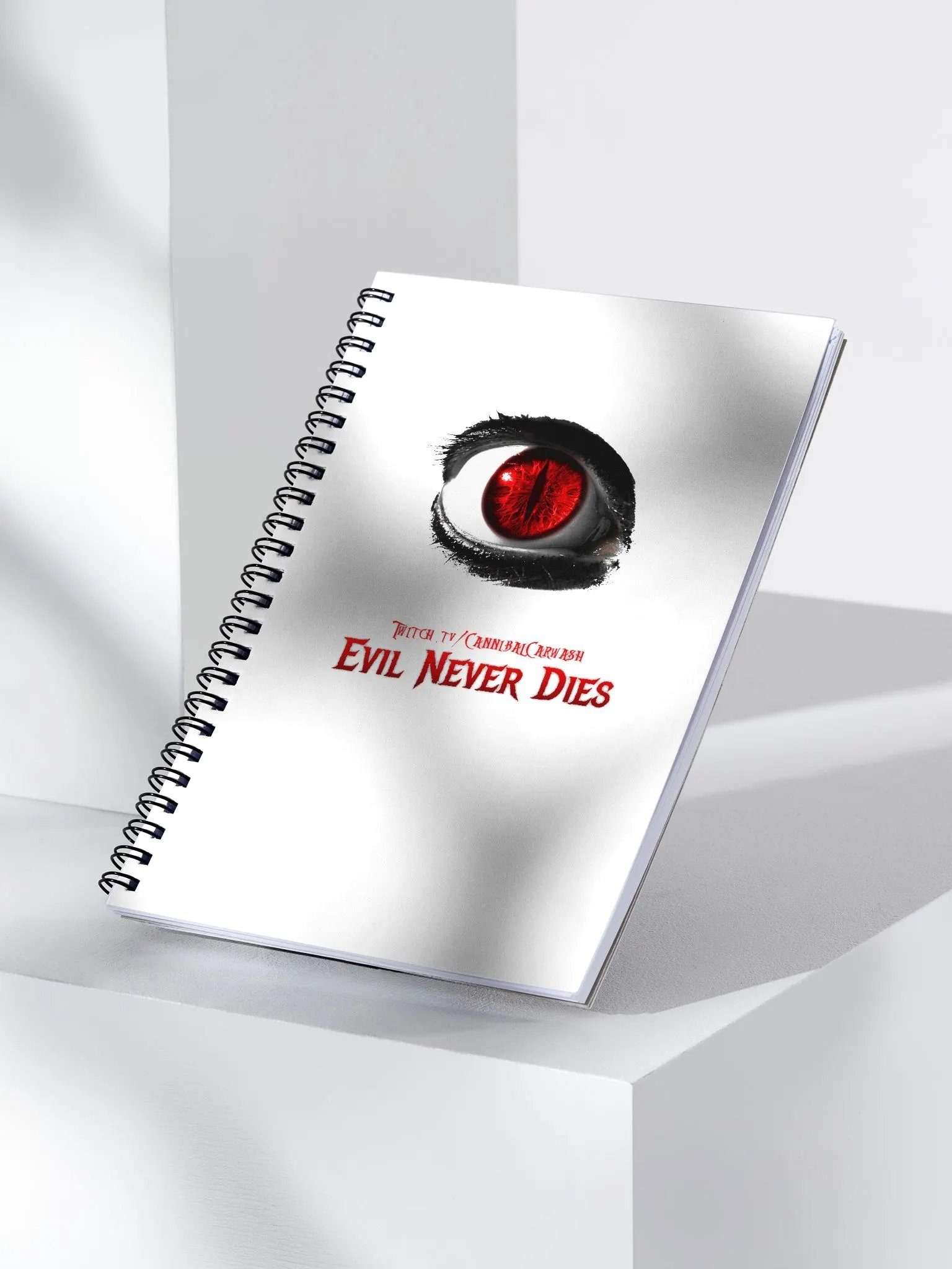 Evil Never Dies Logo Spiral Notebook product image (3)