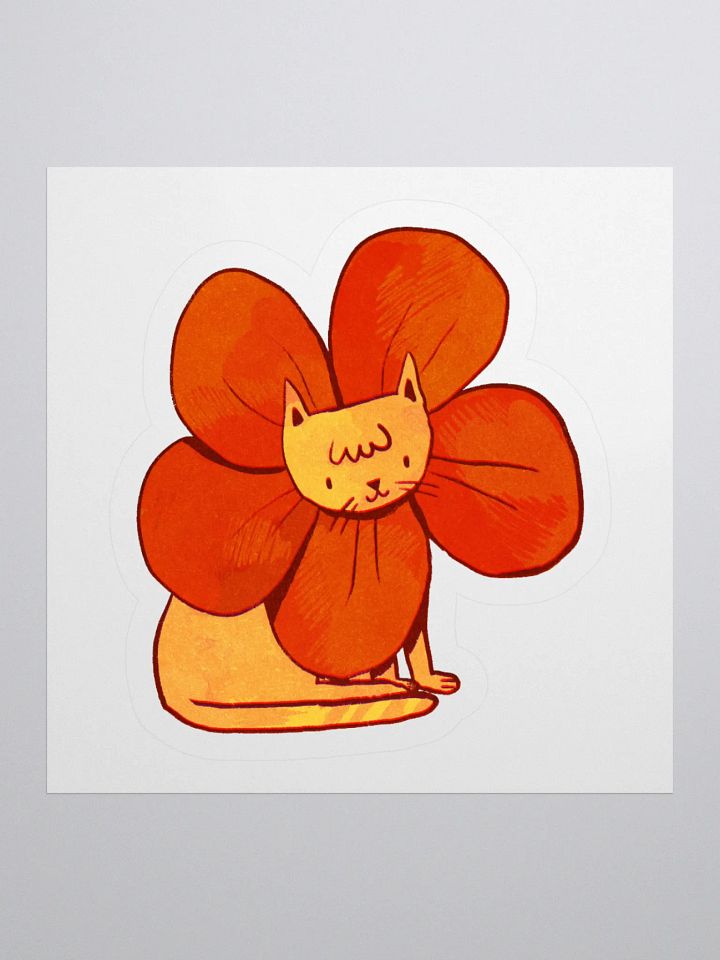 Flower Cat Sticker product image (2)