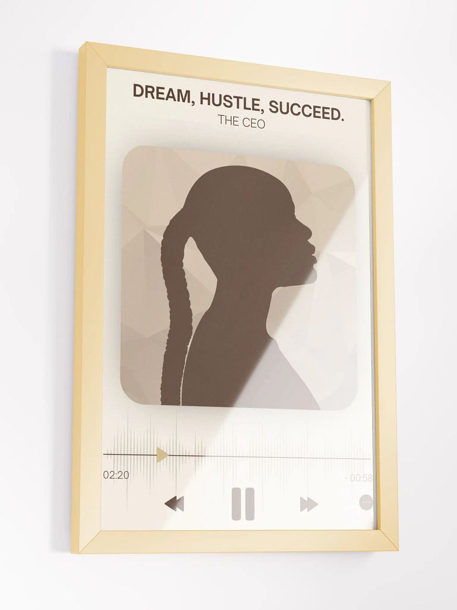Dream Hustle Succeed Wall Art - Brown product image (3)