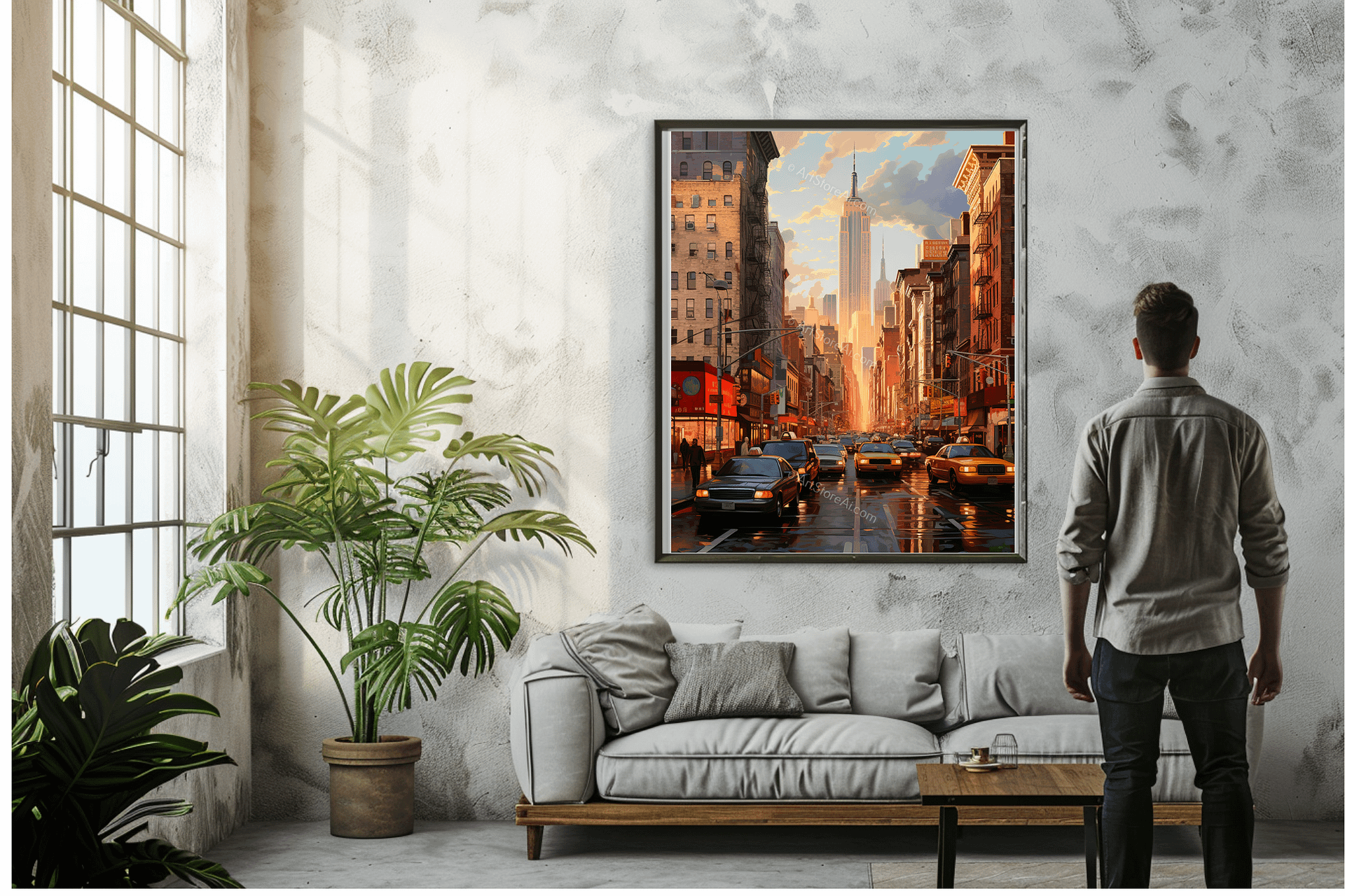 NYC Street Sunset Art product image (2)