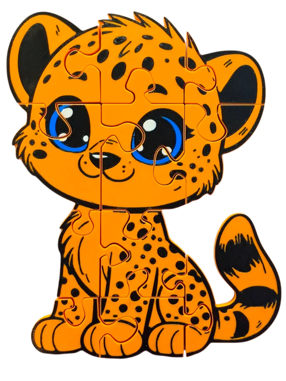 Cheetah 3D Printed Jigsaw Puzzle – A High-Speed Wildlife Challenge! product image (1)