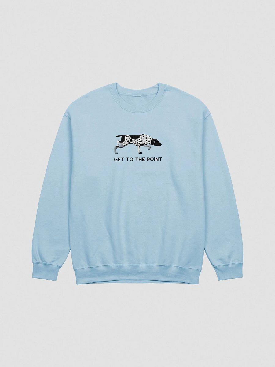 Get to the Point Sweatshirt (Embroidered) of a German Shorthaired Pointer(Black Roan 2) product image (4)