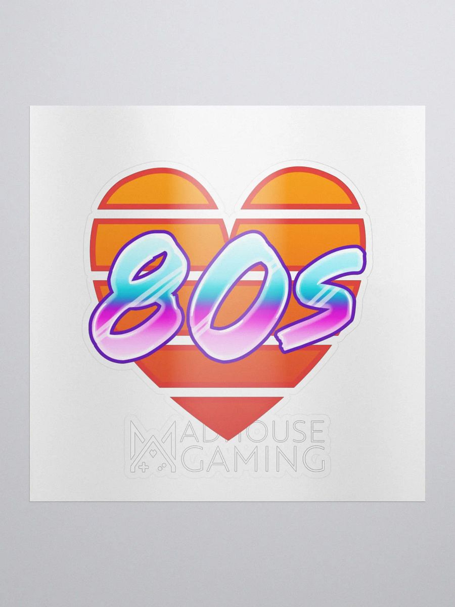 I Love the 80's Sticker product image (1)