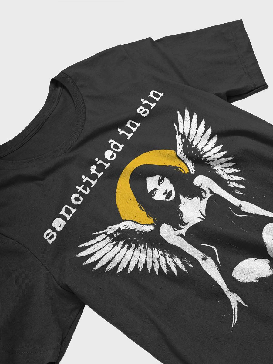 Sanctified in Sin Tee – Fallen Angel Gothic Streetwear product image (2)