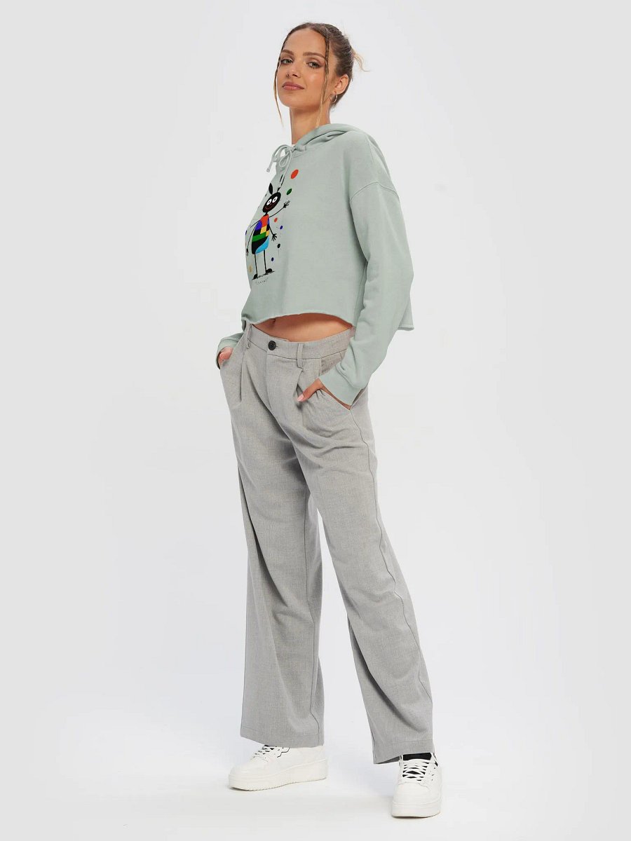 Independent Trading Co. Women’s Lightweight Cropped Hoodie product image (2)