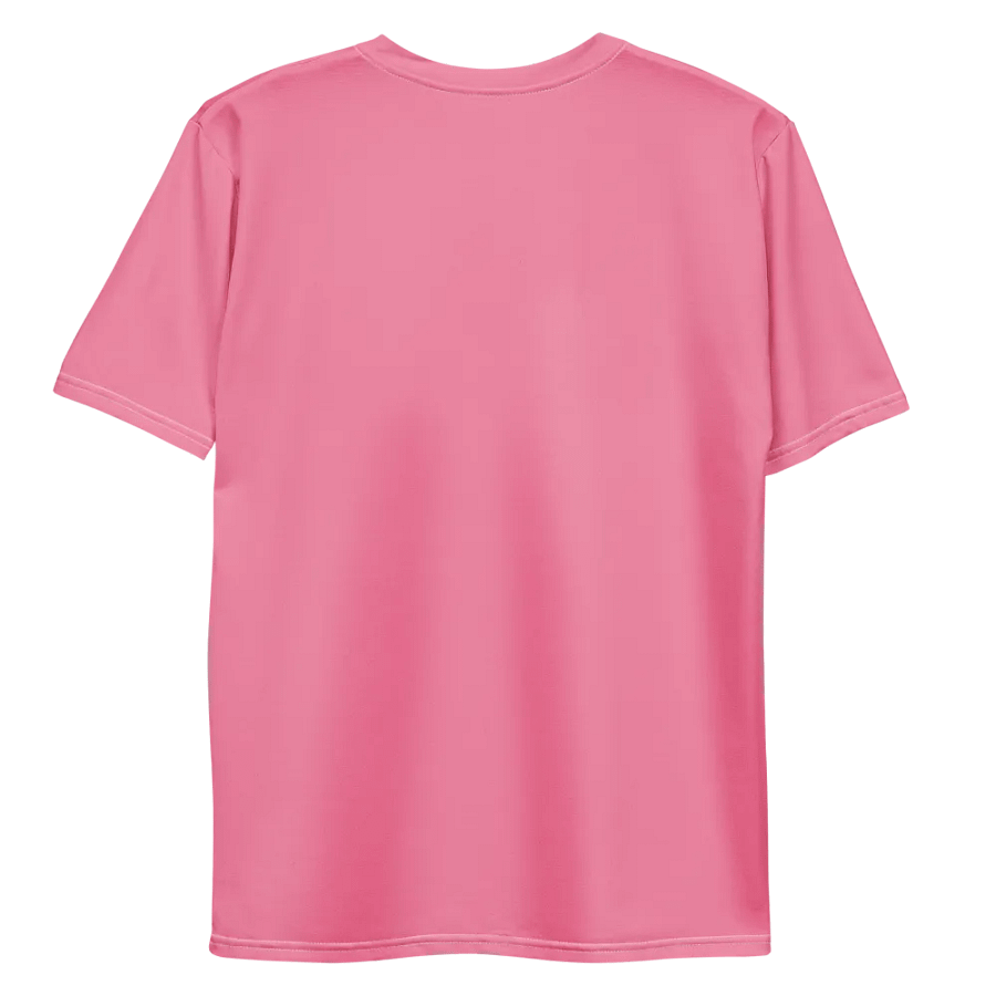 Plain Rosy Pink Soft Summer Men's Crewneck Polyester Heavyweight Premium T-Shirt by Treasure Pie product image (10)
