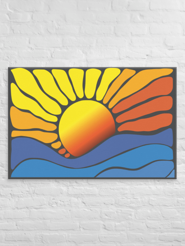 Abstract Sunrise Canvas 2:3 product image (8)