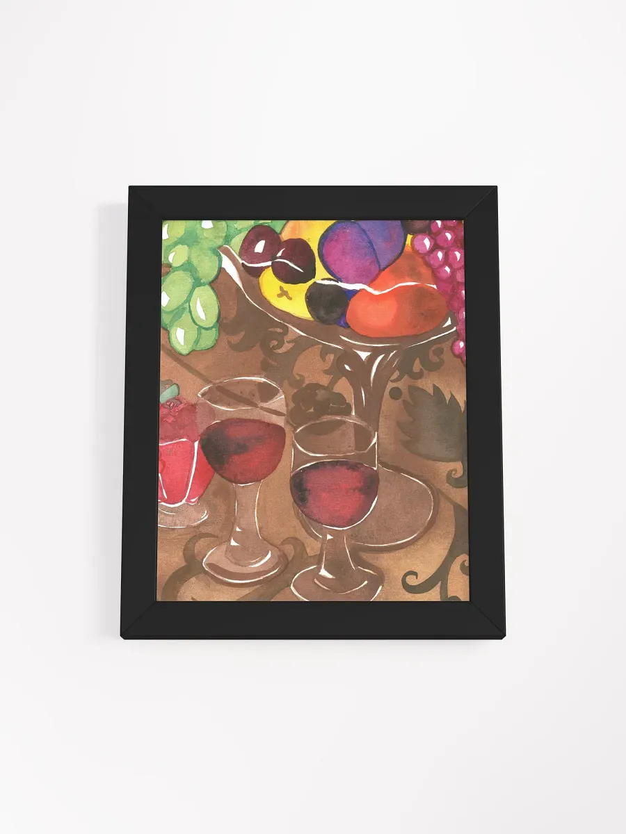 Wine and Fruits Framed Print product image (4)