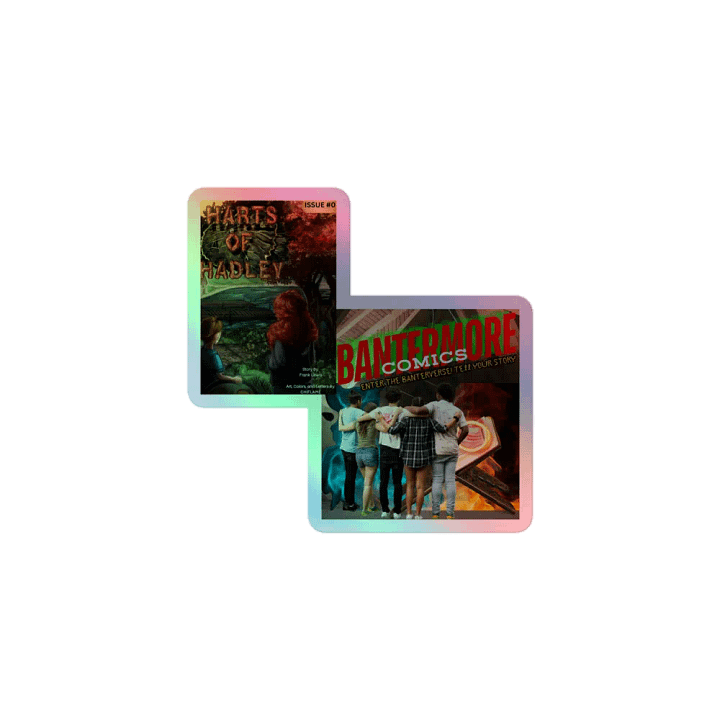 Bantermore Comics Logo/Harts of Hadley Issue 0 Cover Combo Sticker product image (1)