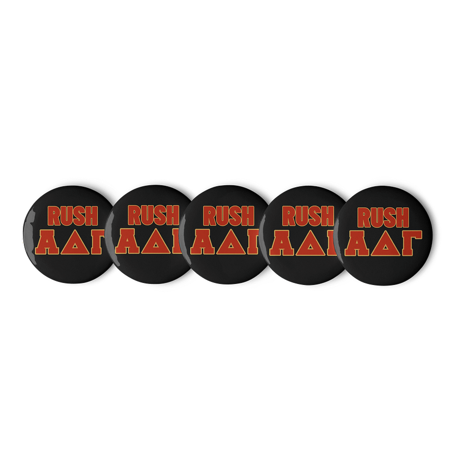 RUSH Α Δ Γ Pin Buttons Set product image (1)