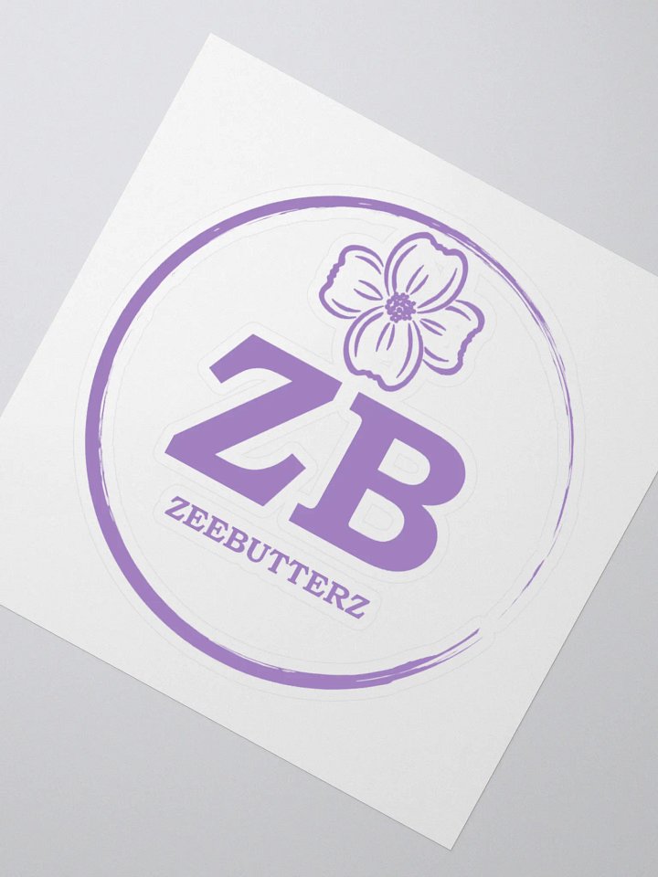 BUTTERZ logo purple sticker product image (6)