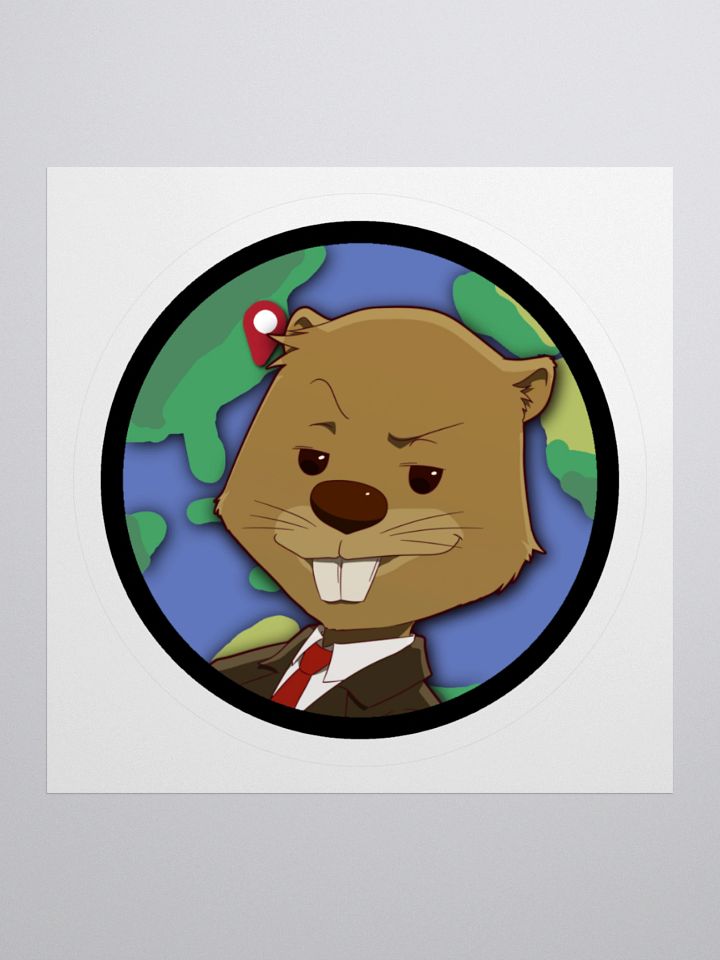 Beaver Geography Logo Sticker product image (1)