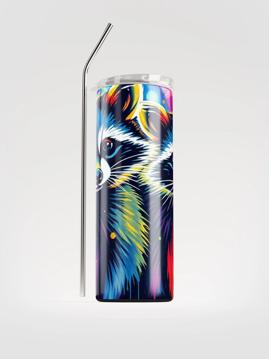 Whimsical Raccoon Stainless Steel Tumbler product image (1)