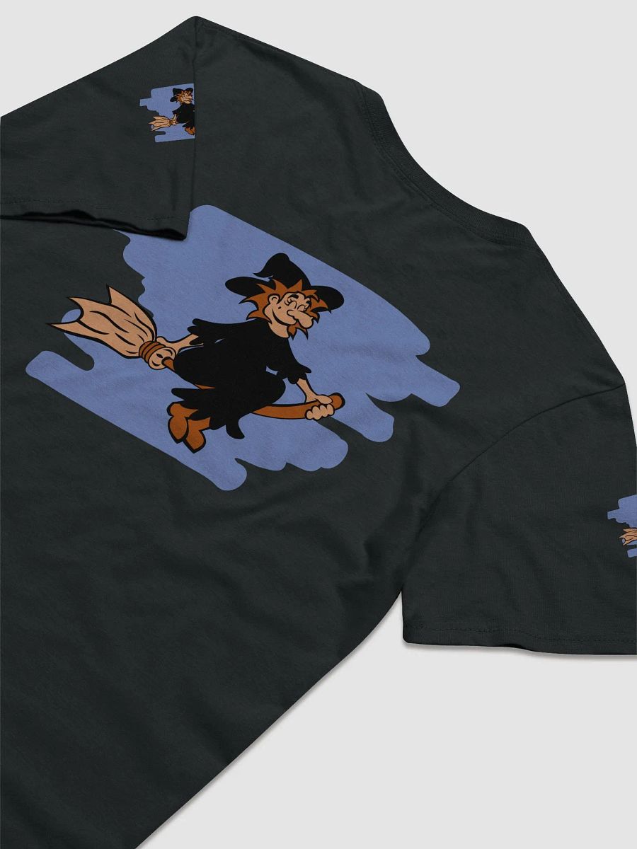 Witch Riding a Broom Halloween Tee product image (7)