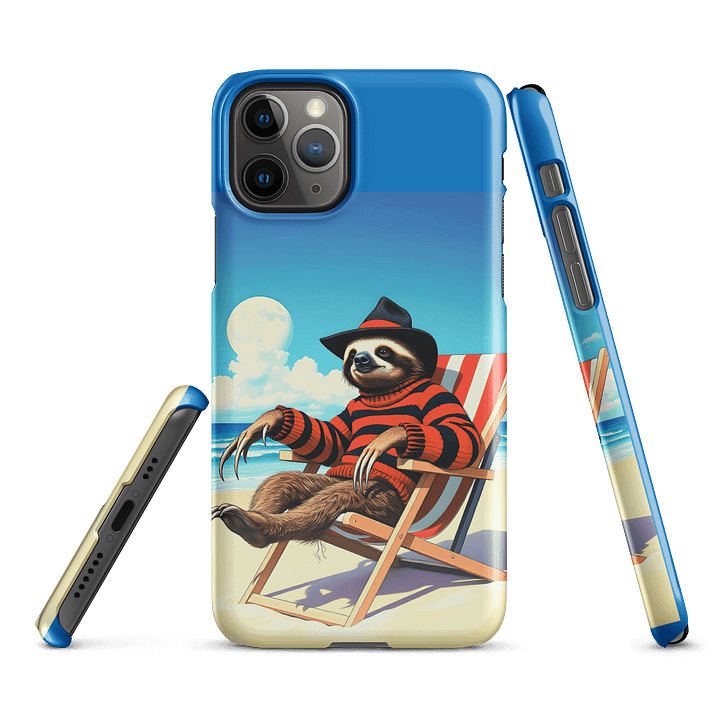 Chill Freddy Sloth Beach Snap Case product image (2)