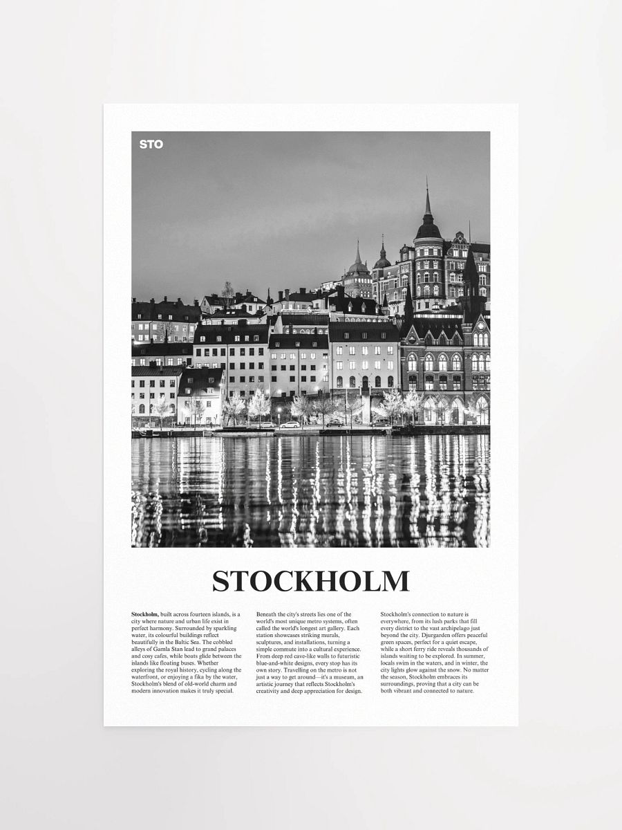 Stockholm 04 Newspaper Poster product image (11)