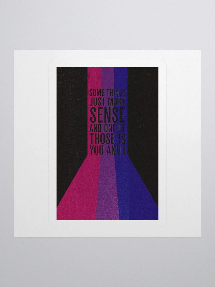 you and i - bisexual pride flag - die cut sticker product image (3)
