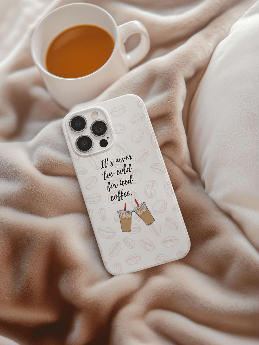 Iced Coffee Vibes iPhone Case product image (1)