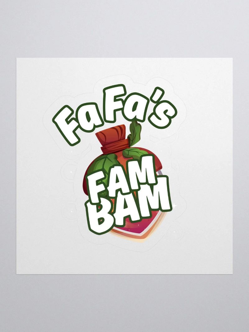 Steph fa fa Fam Bam Kiss Cut Stickers