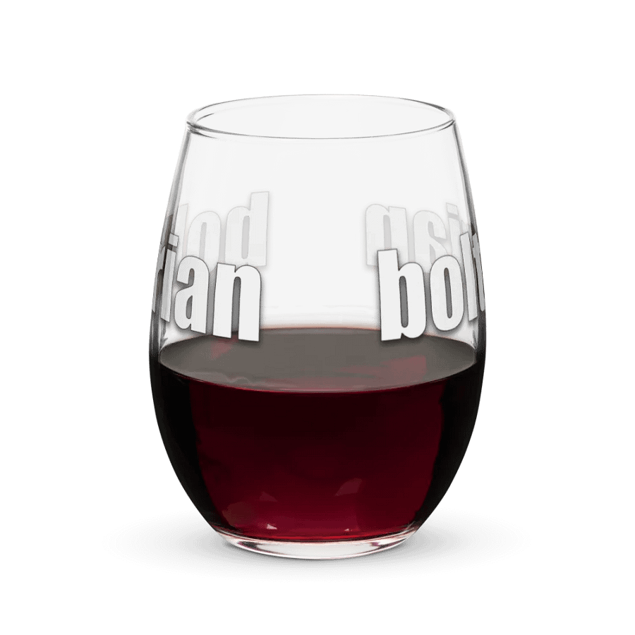 bolt stemless wine glass product image (3)