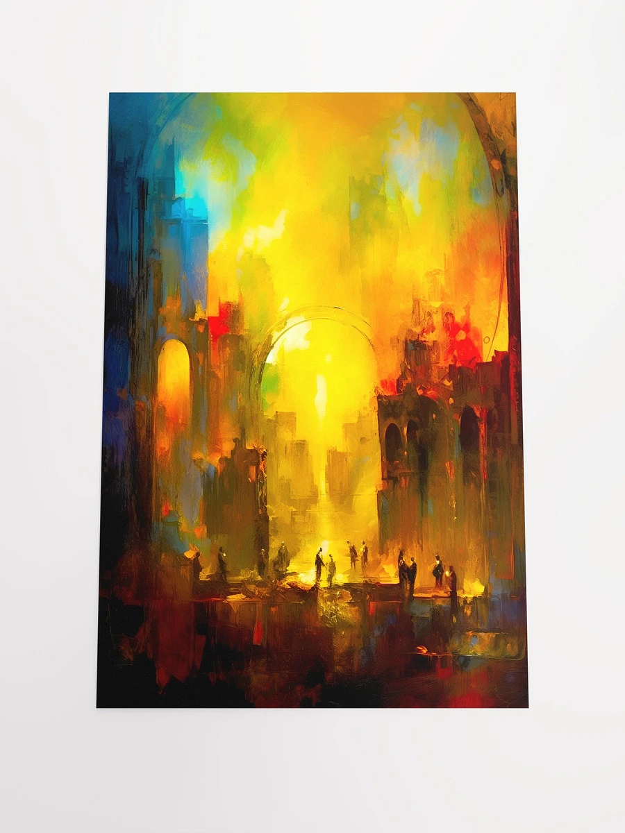 Echoes of Rome The Final Sunset on an Empire Fall of Rome Abstract Expressionism Matte Poster product image (3)