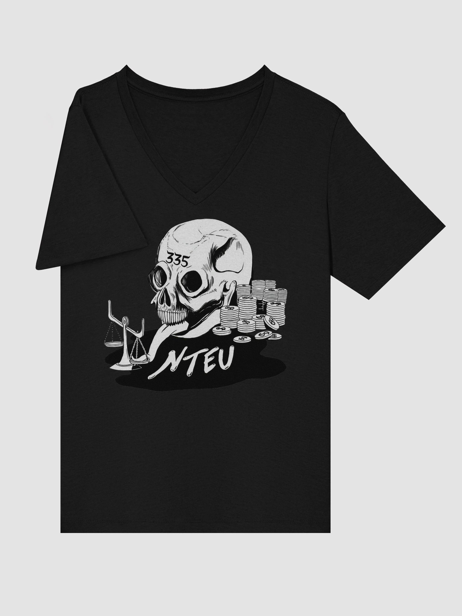 Skully Women's Cut V-Neck T-shirt product image (10)