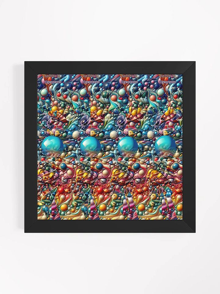 Colorful Splash - Framed 3D Stereogram Poster product image (2)