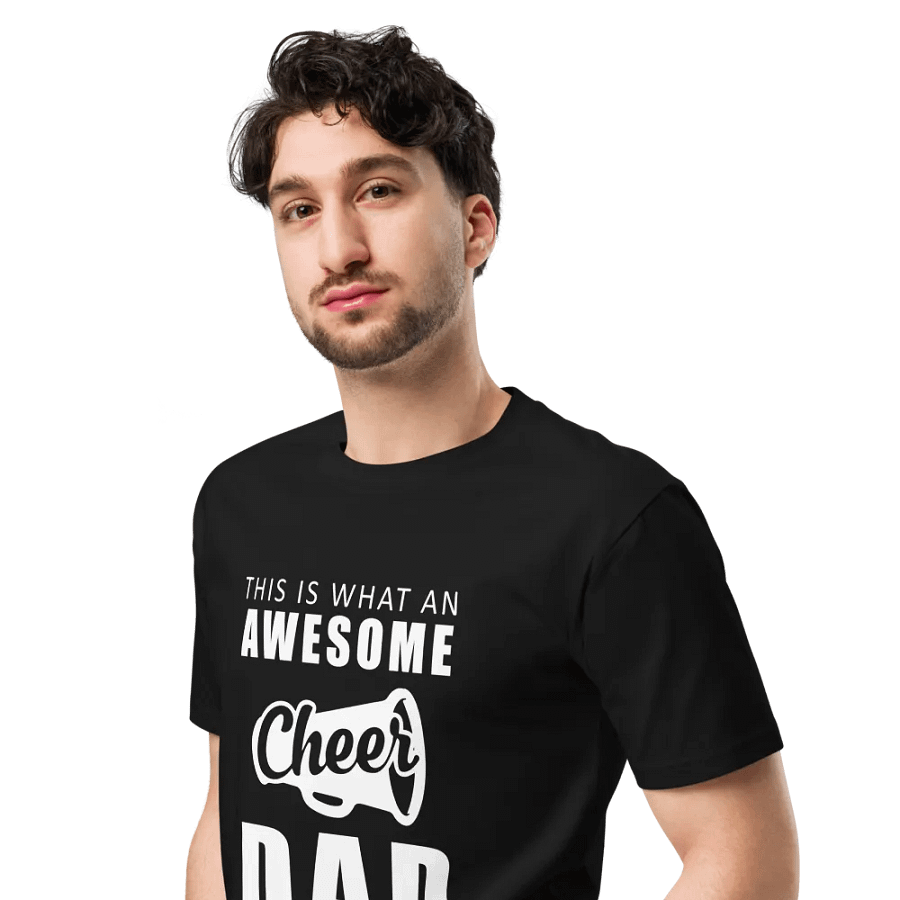 awesome cheer dad Unisex Premium T-Shirt product image (4)