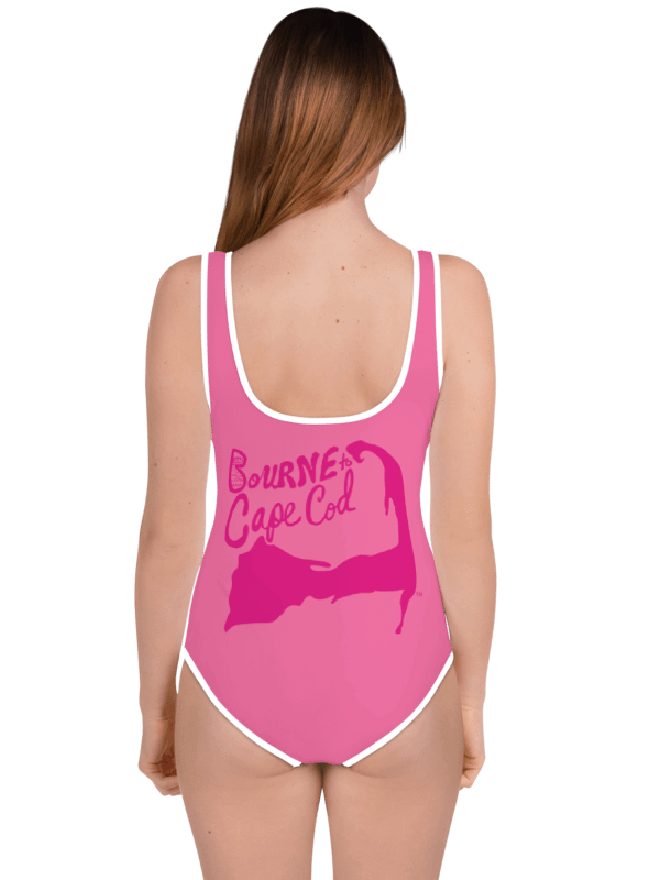 💖Girls' | YOUTH | Pink Power Wave | BRN.2C.C.™ | Swimsuit 👙| Pink Logos product image (4)