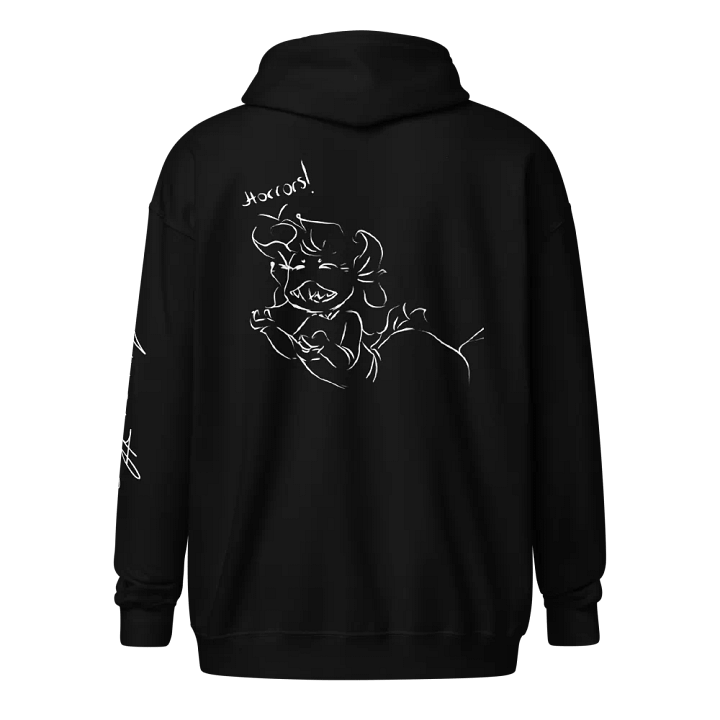Horrors White Outline, Zip Up product image (1)
