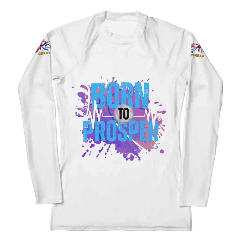 Born to Prosper Vibrant Splatter Rash Guard product image (3)