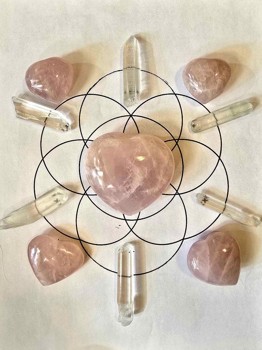 ✨ Custom Love & Self-Love Crystal Grid product image (1)
