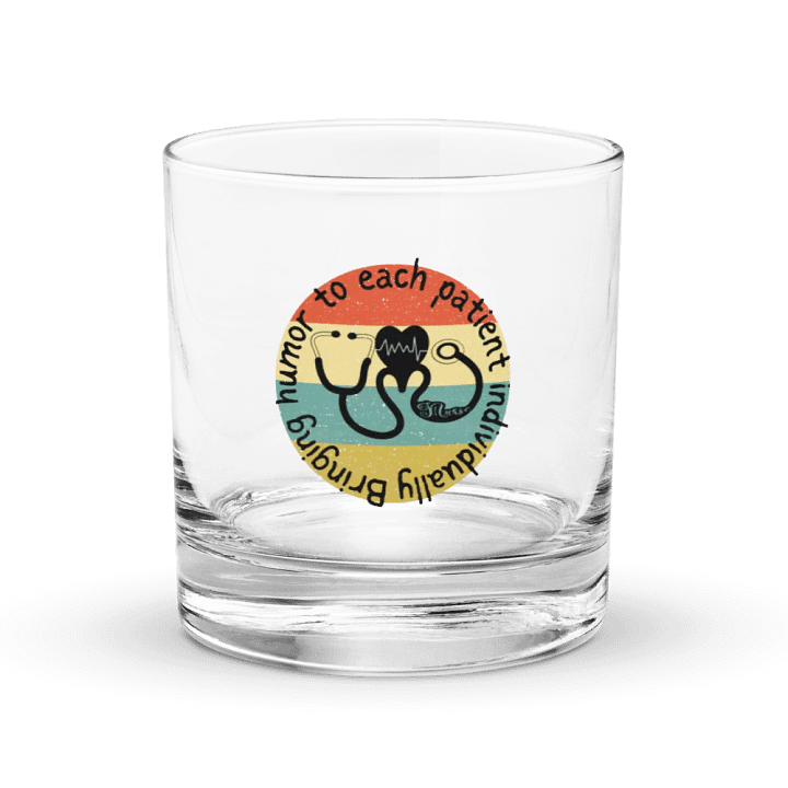 Bringing humor to each patient individually Rocks Glass product image (1)