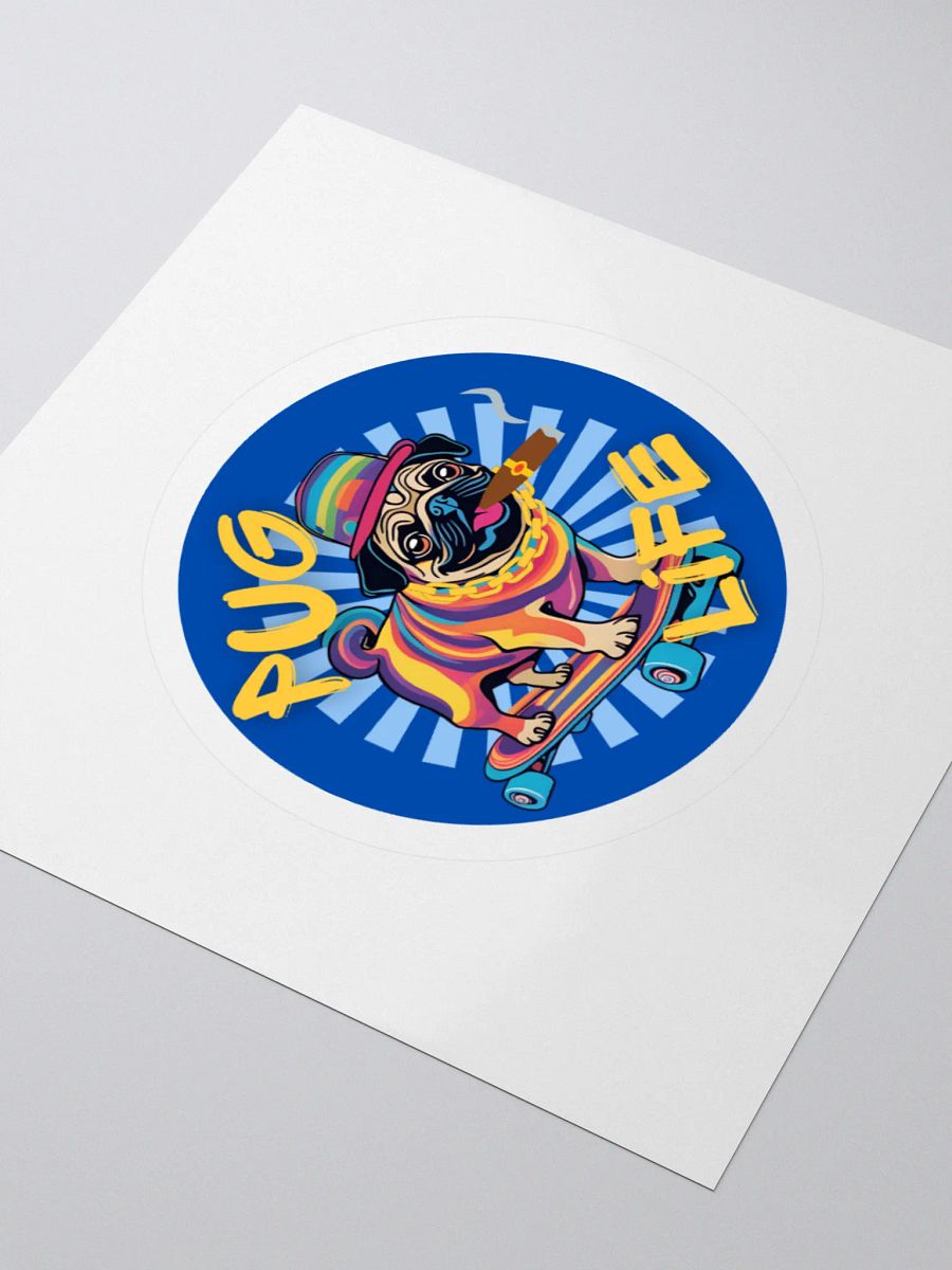 Pug Life Skateboarder Sticker product image (3)