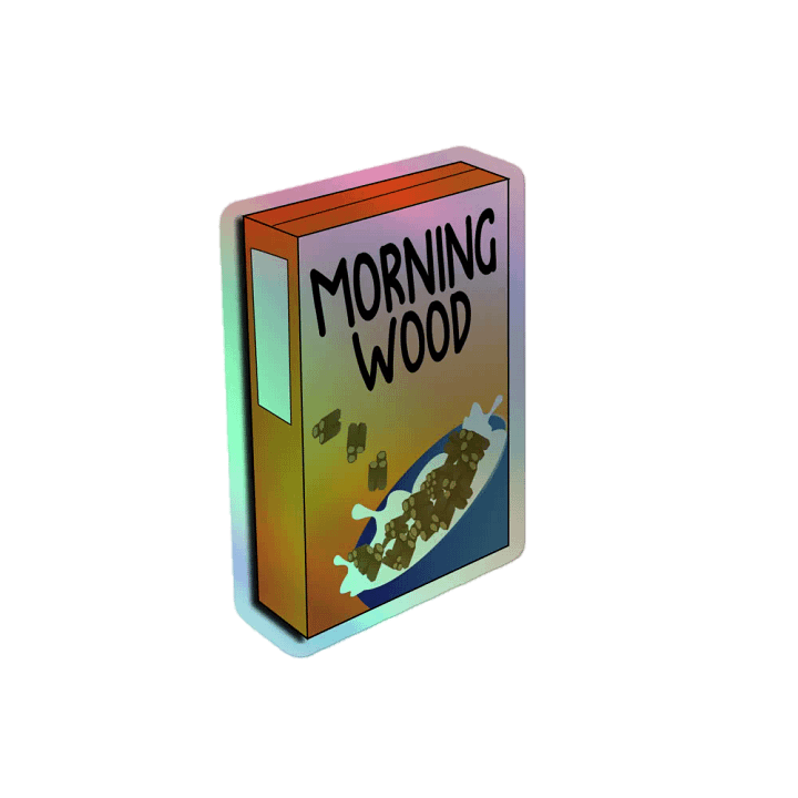 Morning Wood Cereal Sticker! product image (2)