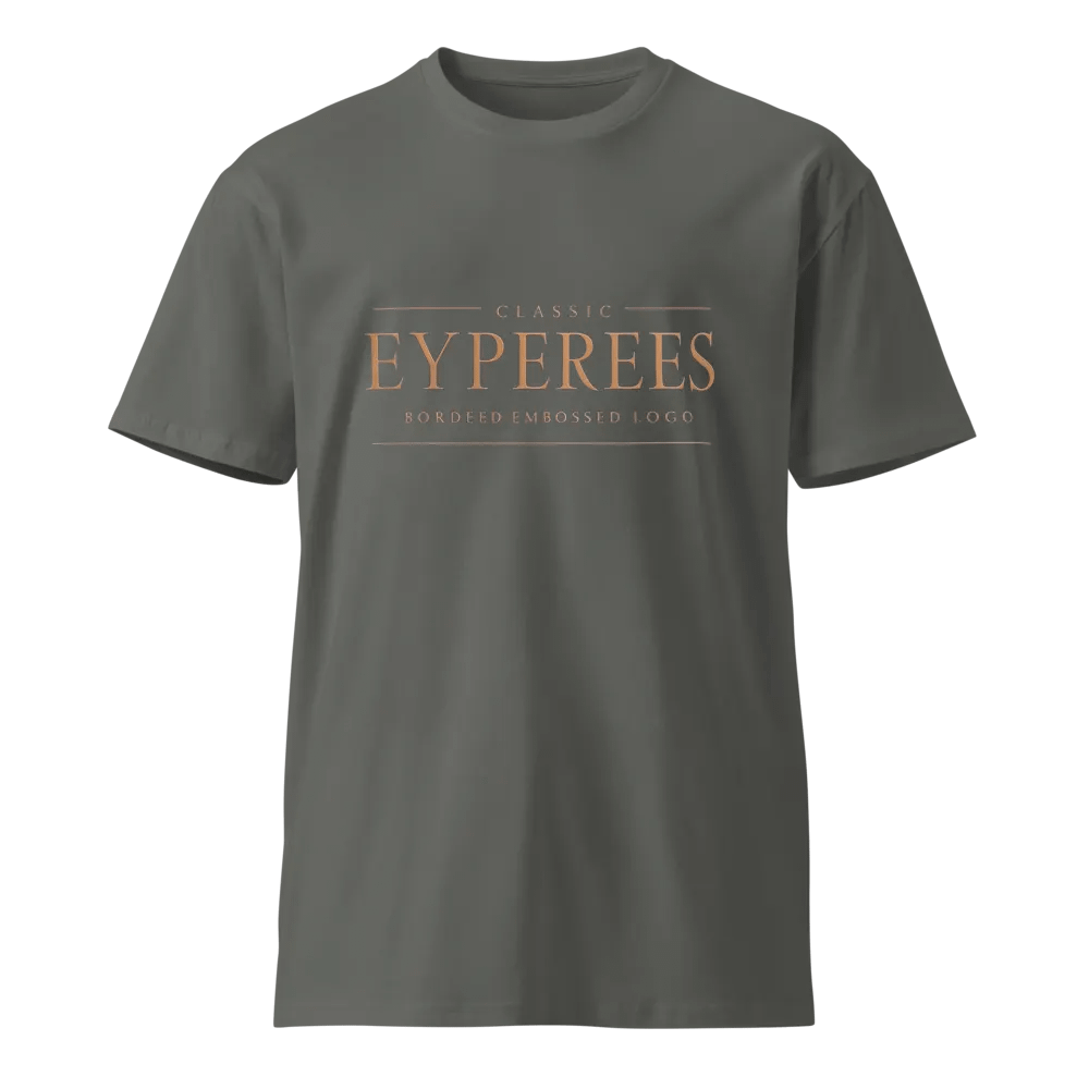 EYPEREES Classic Bordered Embossed Logo T-Shirt product image (1)