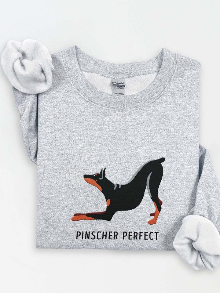 Pinscher Perfect Sweatshirt (Embroidered) of a Doberman Pinscher product image (1)