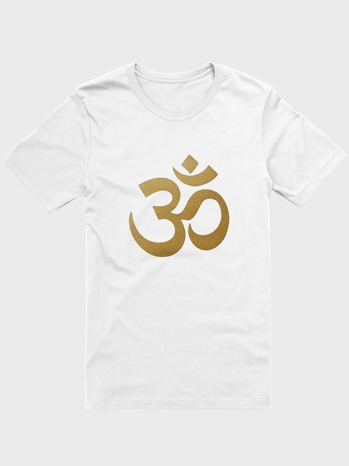 Om Symbol Tee – White | Spiritual Shirt for Meditation & Mindful Living product image (1)
