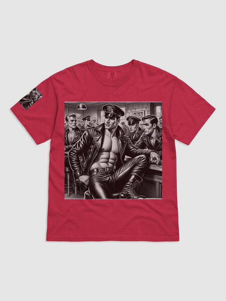 1940s Vintage Leather Bar Daddy San Francisco Pride Tom of Finland Tribute Graphic Design T Shirt product image (1)