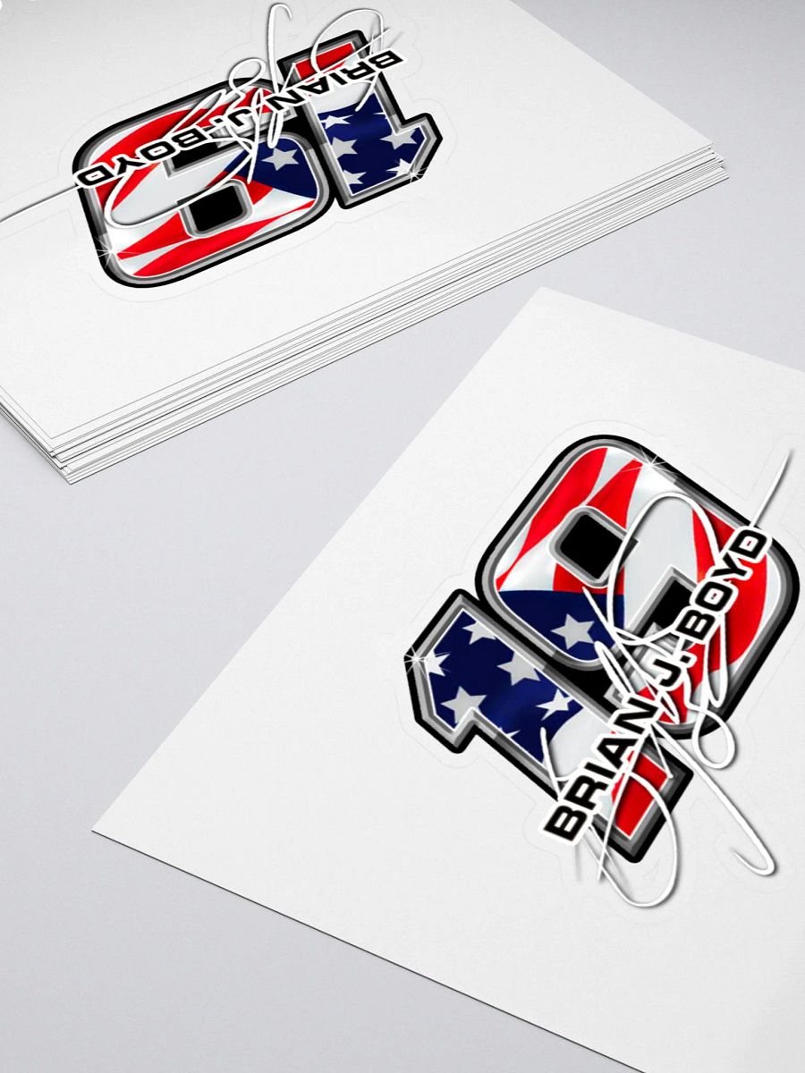 Brian Boyd #19 & DEPRacing Window decals product image (7)