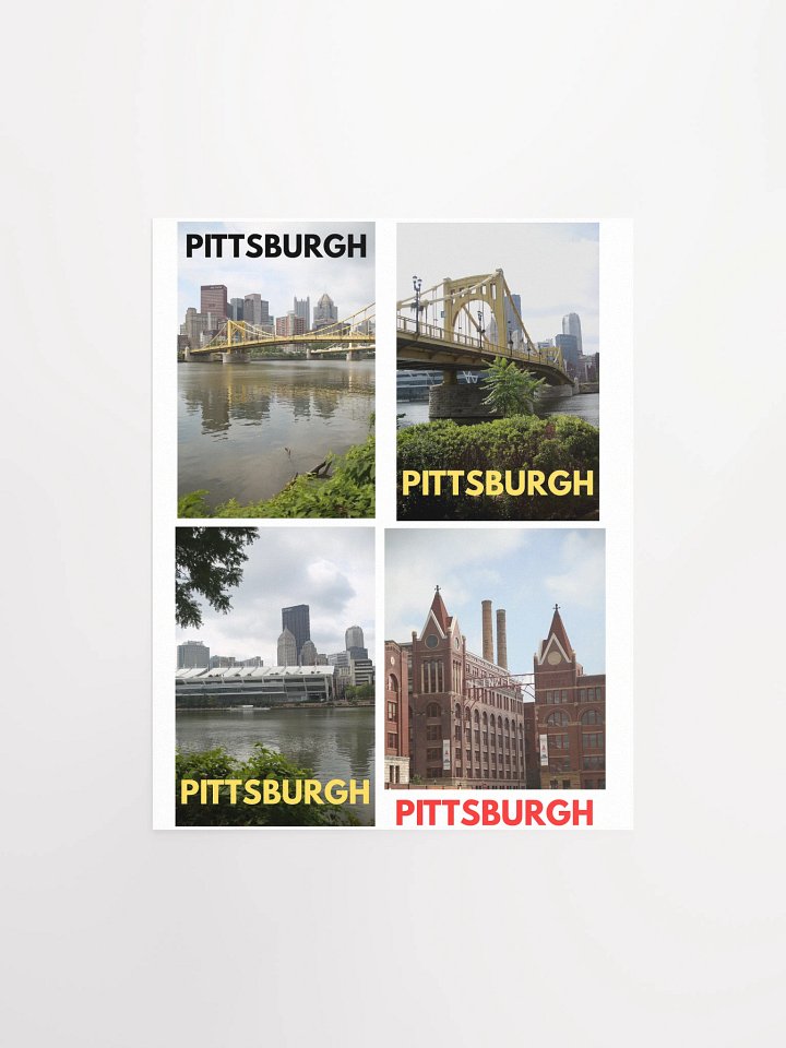 Pittsburgh - City Scenes Collage - poster product image (1)