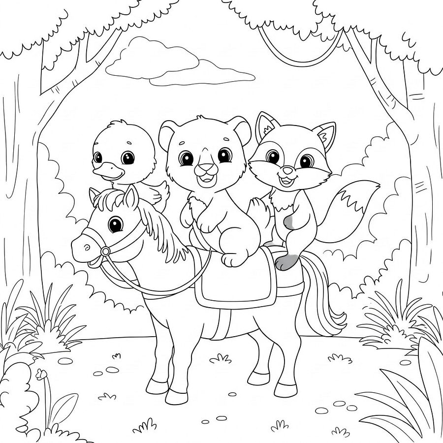 Jungle to City Adventure Coloring Book product image (5)