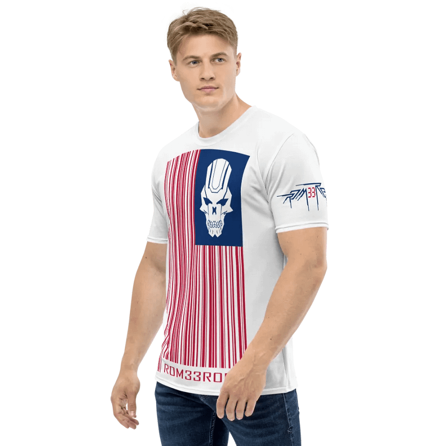 ROM33ROR American Flag Shirt White (AOP) product image (3)
