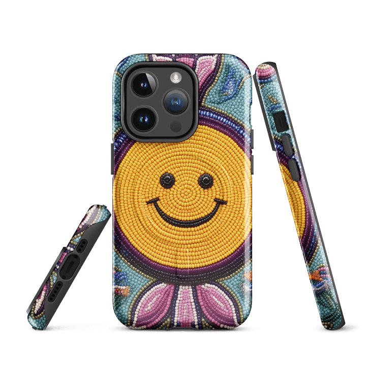 Smiley Face Faux-Beaded iPhone Case product image (3)